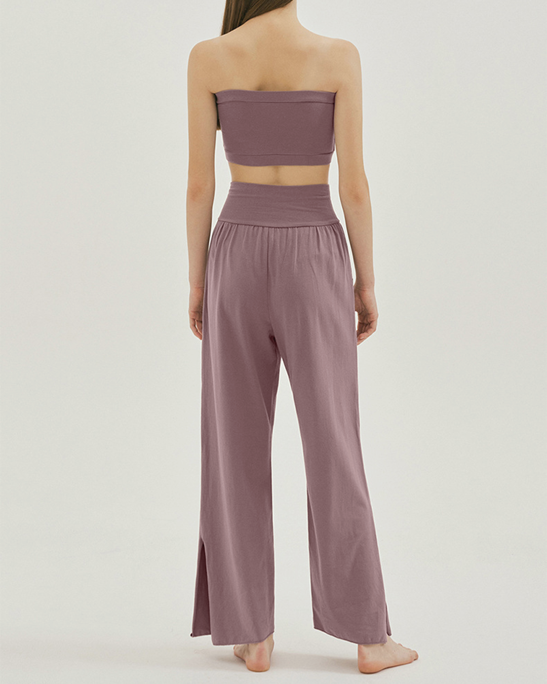 美くびれフィットスリットヘムヨガパンツ 2143