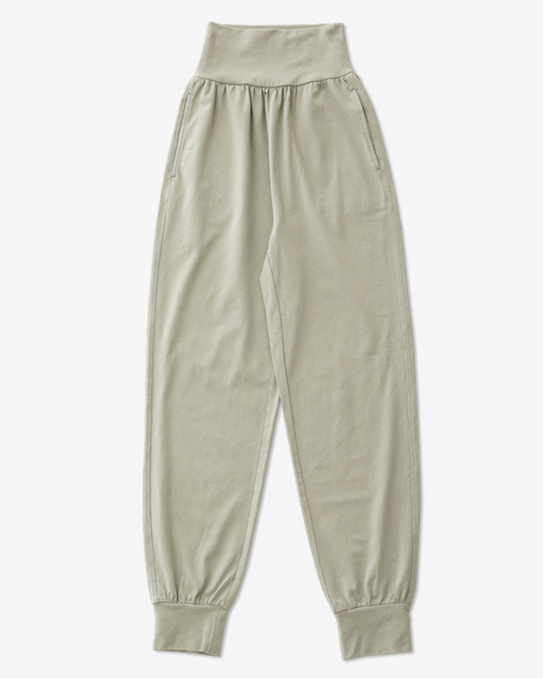 Rib pleated ez yoga pants 2350