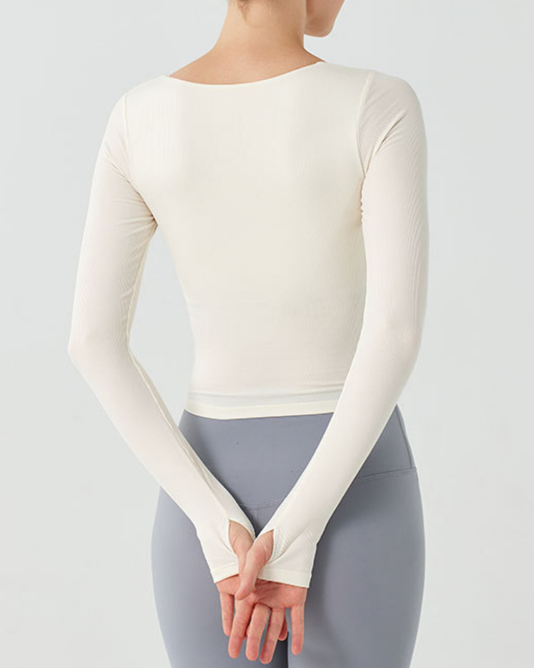 スクエアリブフィットトップス 3874