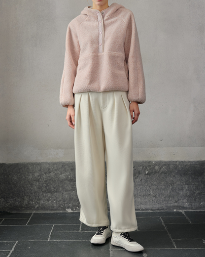 くすみハーフボタンボアヨガジャケット 3942