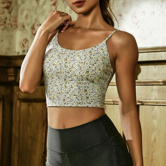 Retro Champagne Yoga Camisole 2605