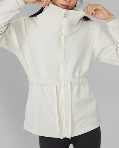 ウエストドロストハイネックジャケット 3929