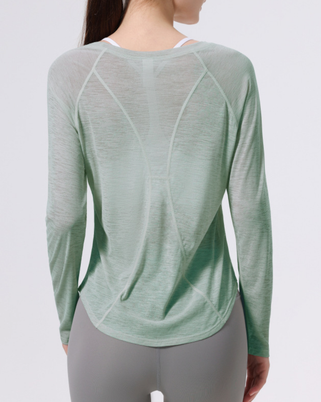 エコルスクルーネックシアーカットソー 3955