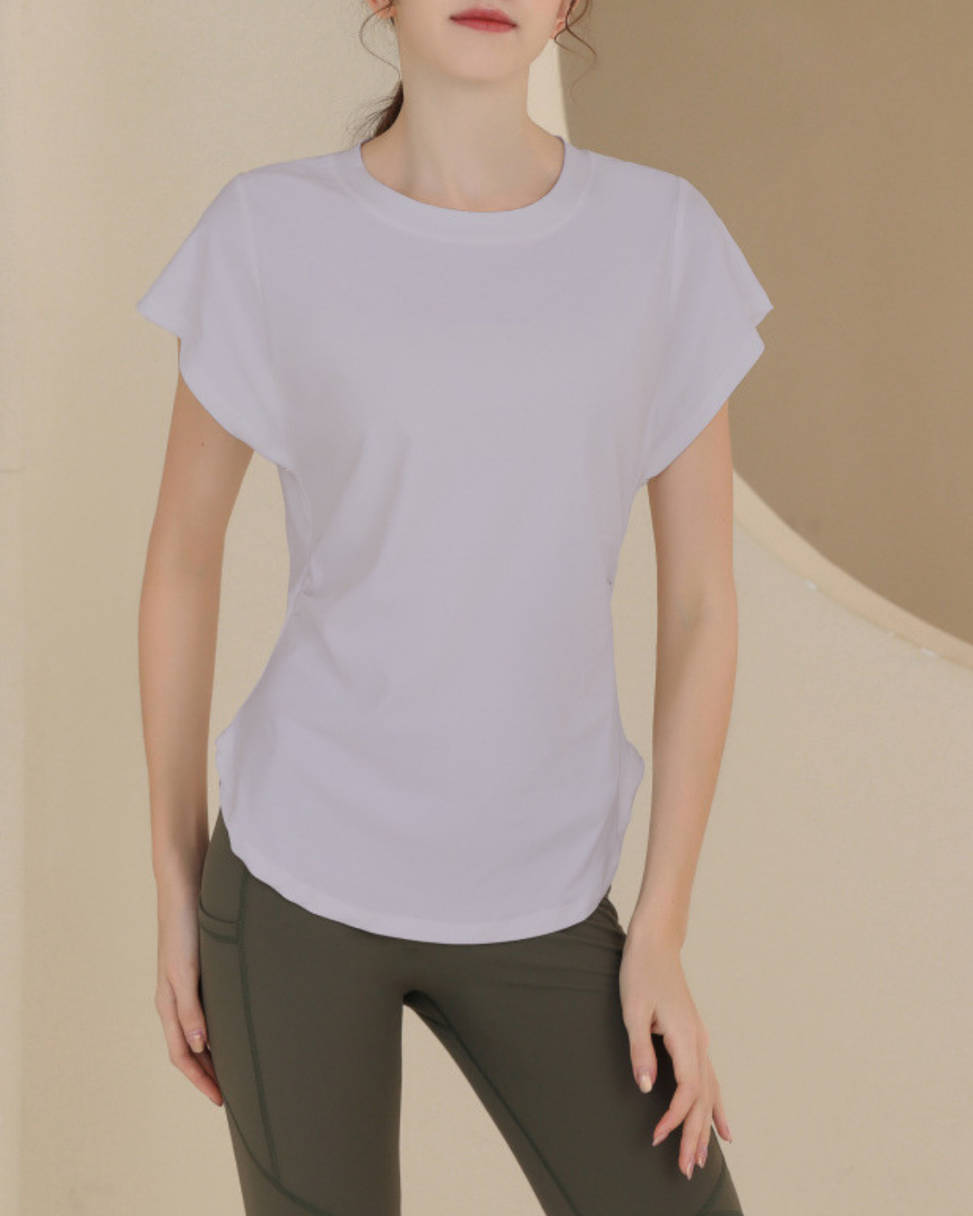 Waist squeeze French sleeve T 2517