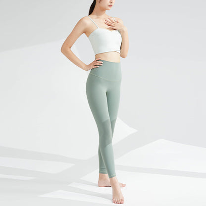 Front cross seamless yoga bra top 2946