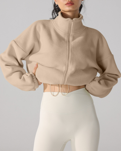 スタンドカラードロストウォームジップジャケット 3919