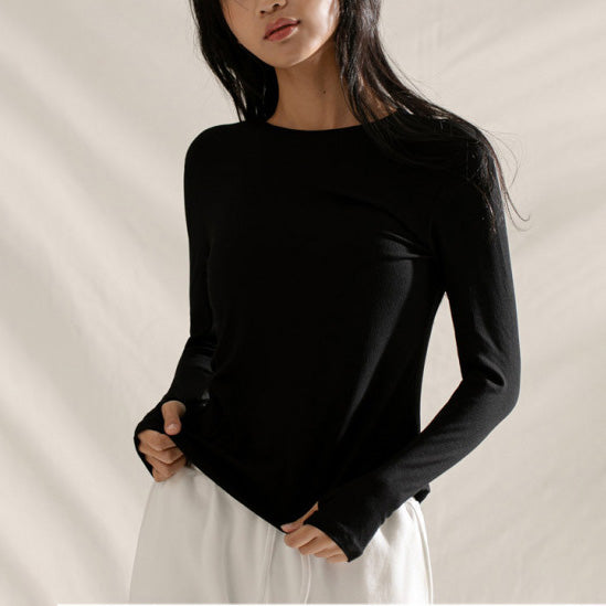 Boat neck rib knit cut and sew 2980