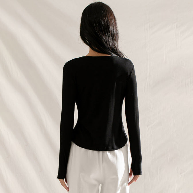 Boat neck rib knit cut and sew 2980