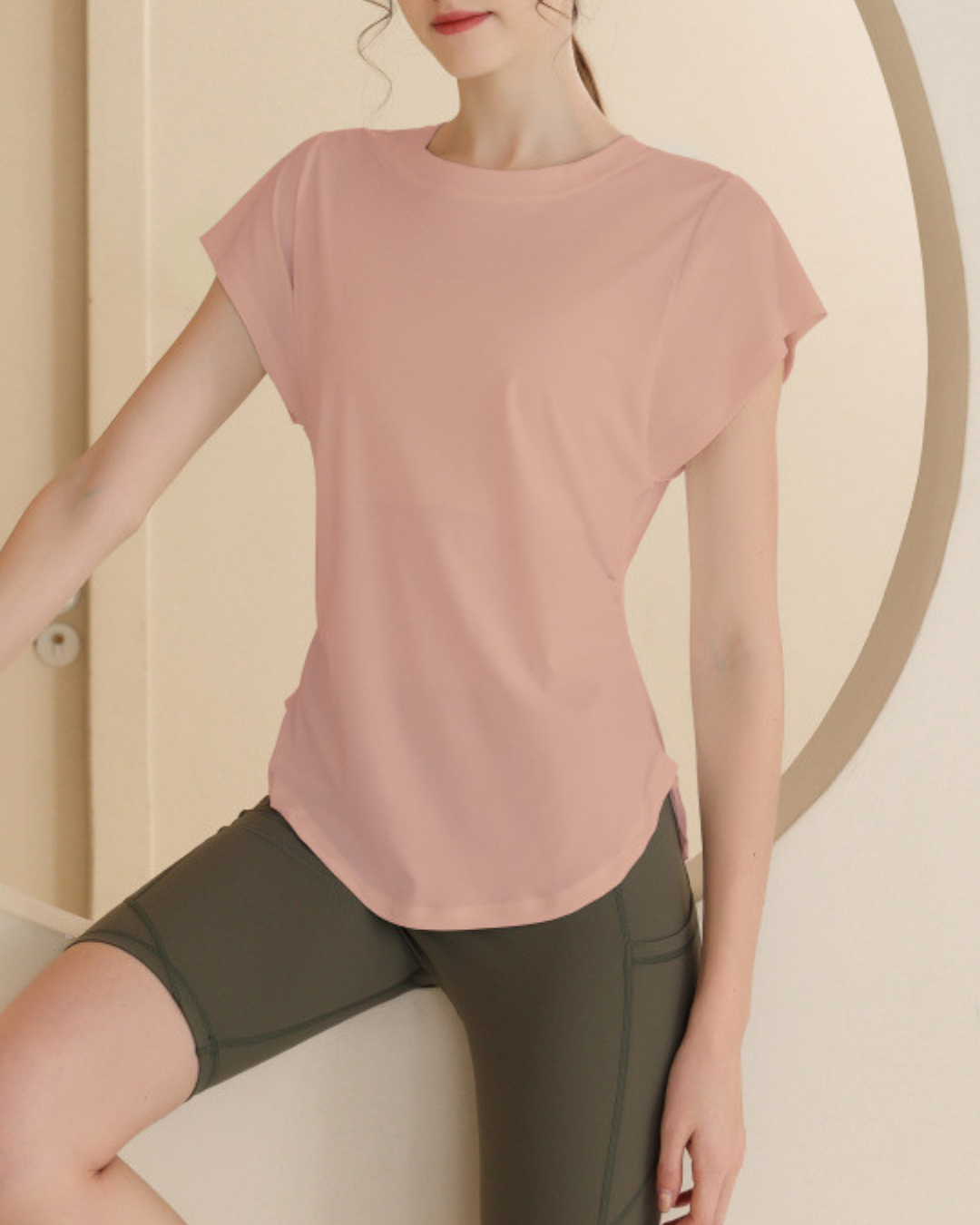 Waist squeeze French sleeve T 2517