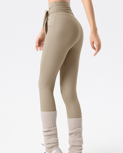 クロスリブハイウエストレギンス 3882