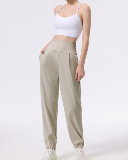 ニュアンスカラーギャザーアンクルヨガパンツ 3944