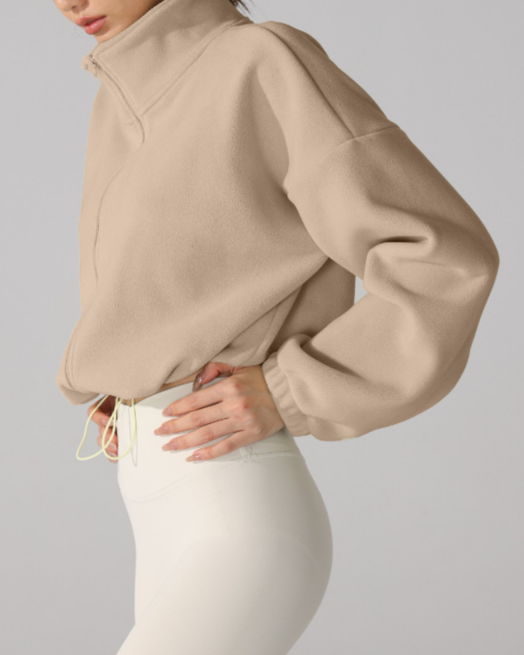 スタンドカラードロストウォームジップジャケット 3919