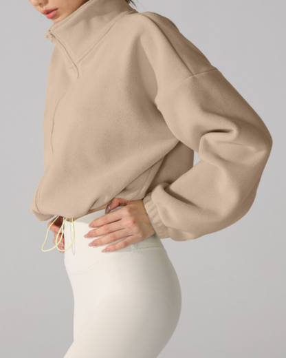 スタンドカラードロストウォームジップジャケット 3919