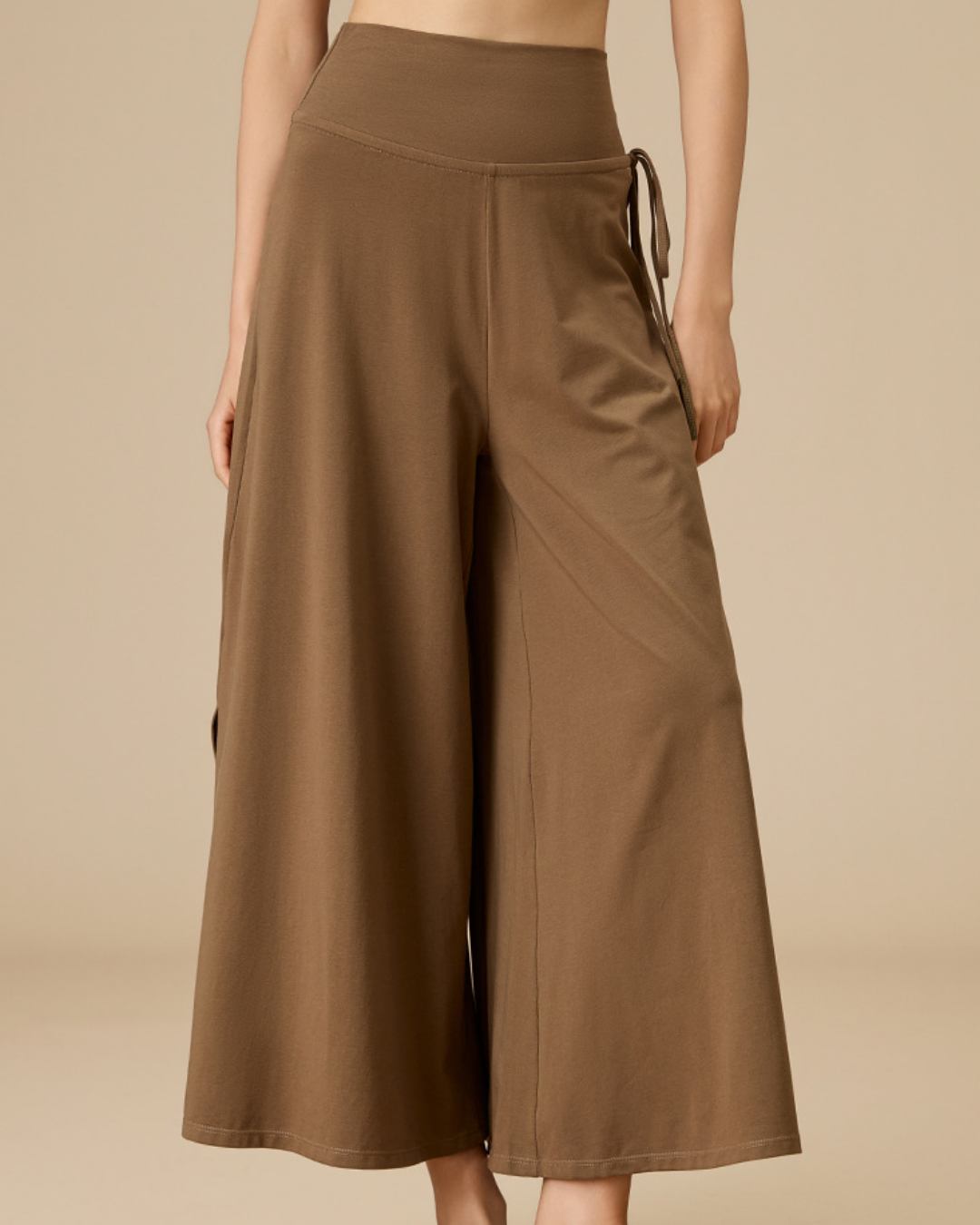 サイドスリットワイドフレアパンツ 3914