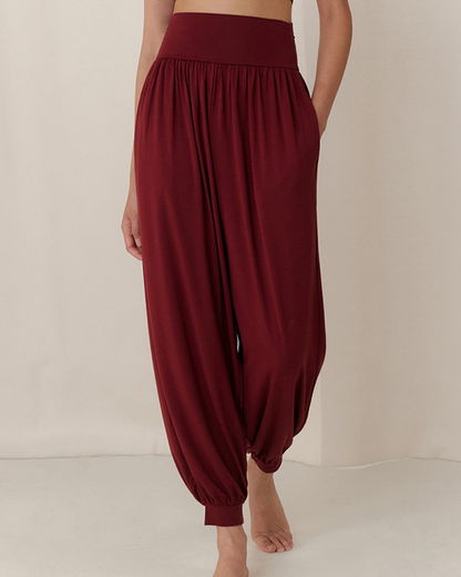 ニュアンスカラーリラックスアラジンパンツ 3966