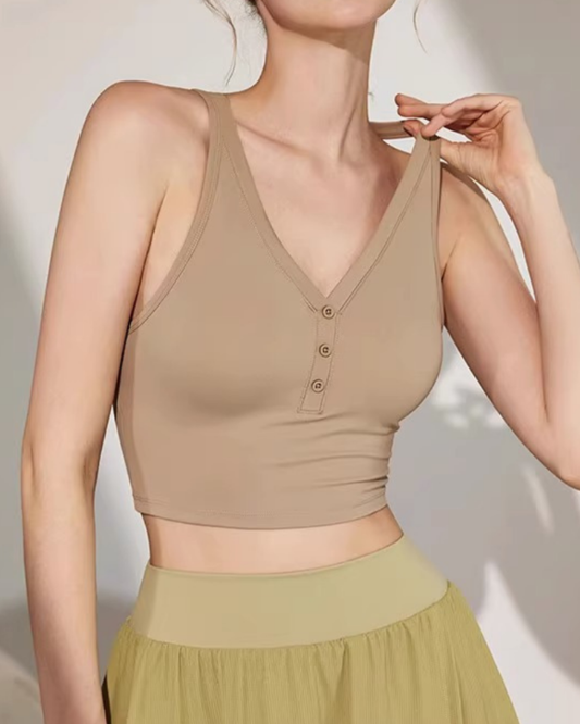 クロスストラップヘンリーブラタンク 2623