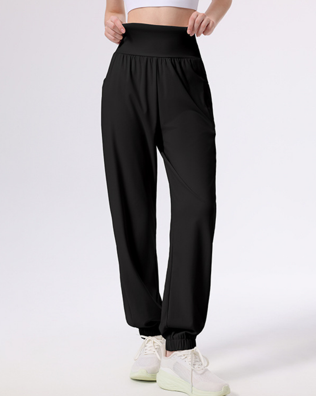 ニュアンスカラードレープジョガーパンツ 3946