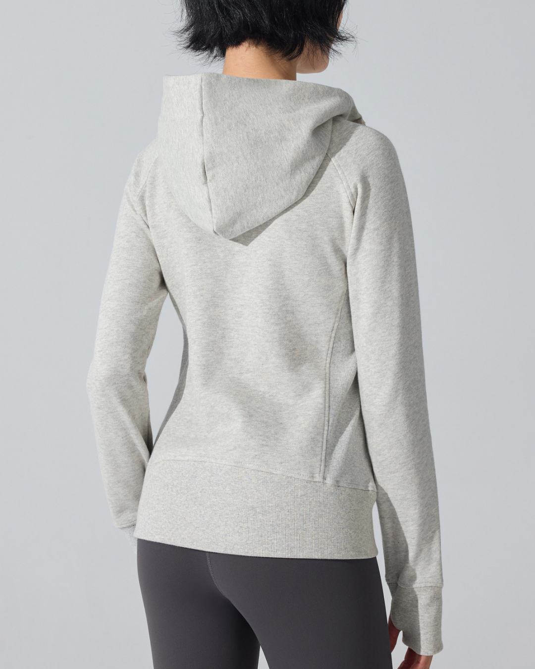 ハイネックサムホールフルジップフーディー 3947