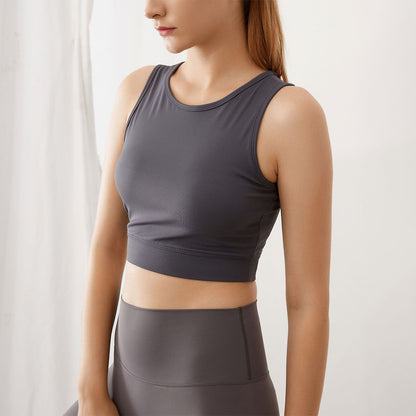 Median mesh yoga tank 2743