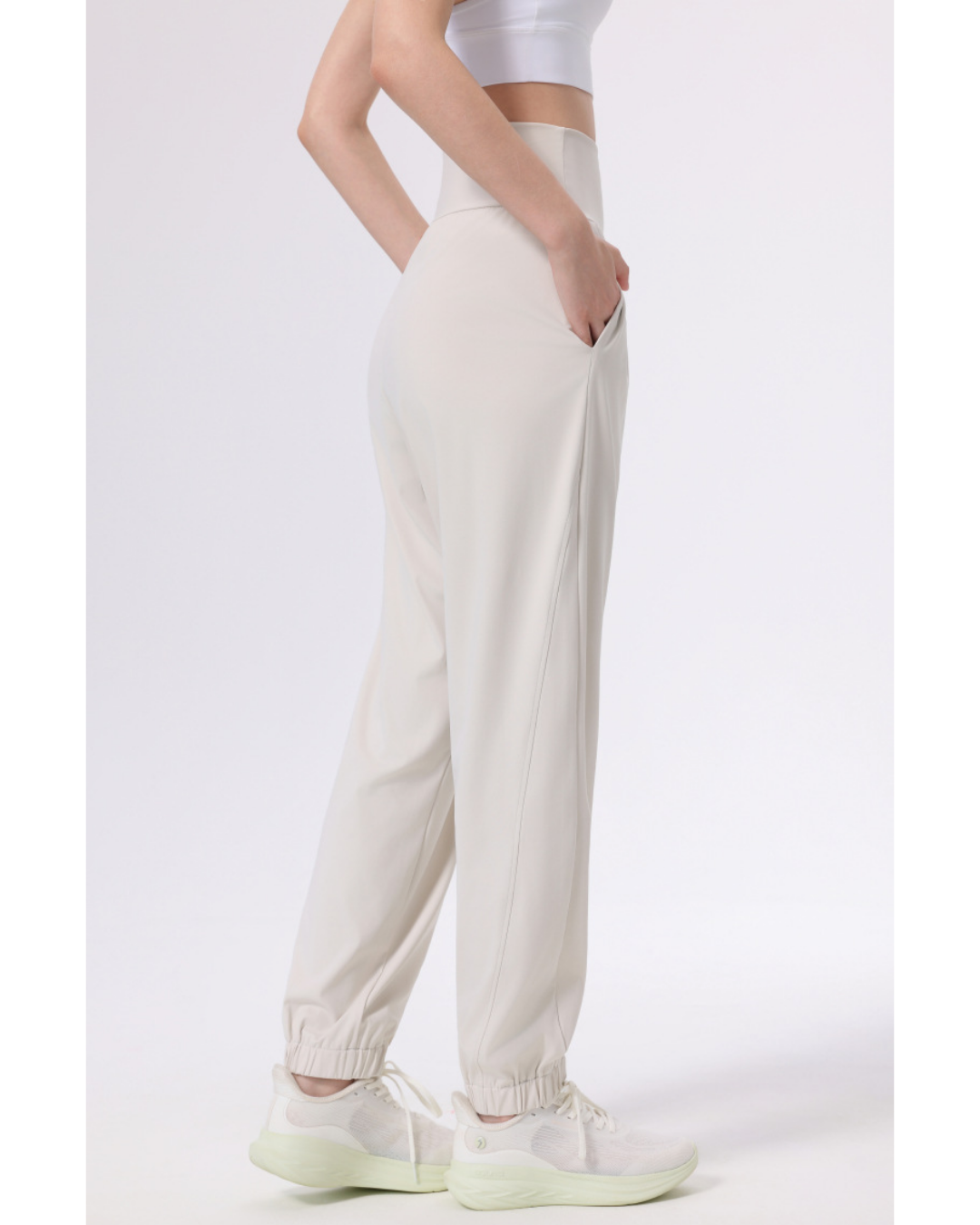 ニュアンスカラーギャザーアンクルヨガパンツ 3944