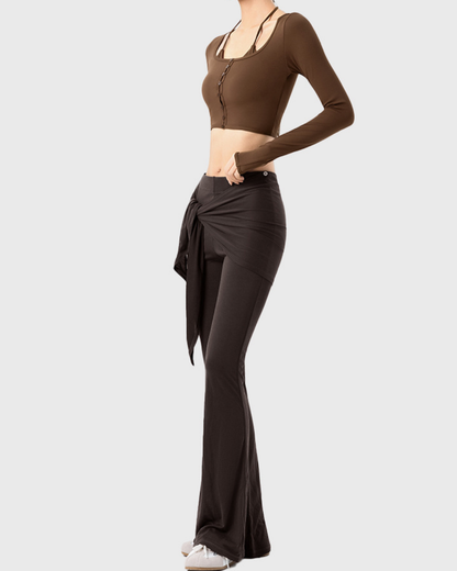 ボタンラインレイヤードトップス 3875