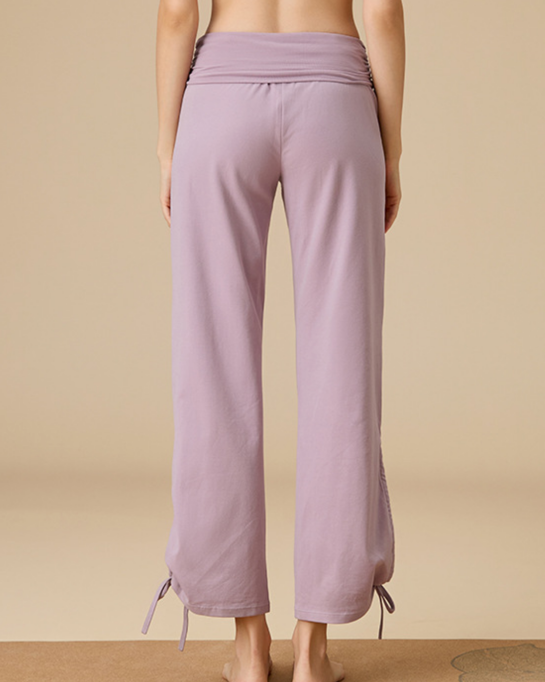 ニュアンスカラー裾ドロスト2wayリラックスパンツ 3915