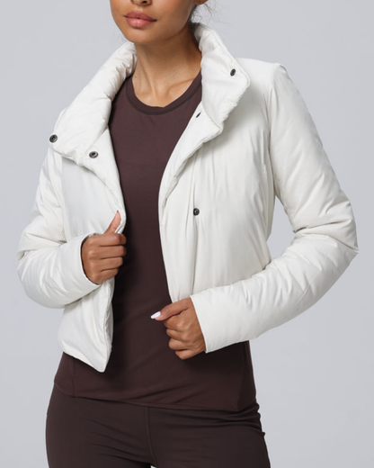 スタンドカラーサイドリブパデットジャケット 3932