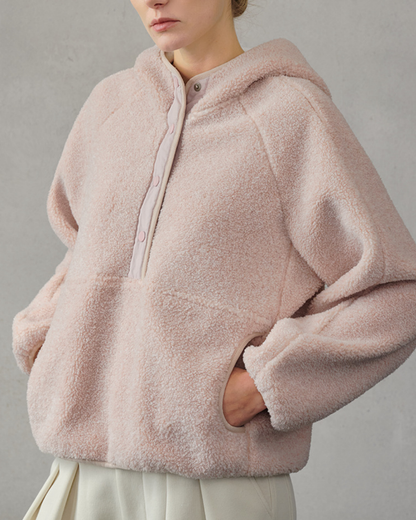 くすみハーフボタンボアヨガジャケット 3942