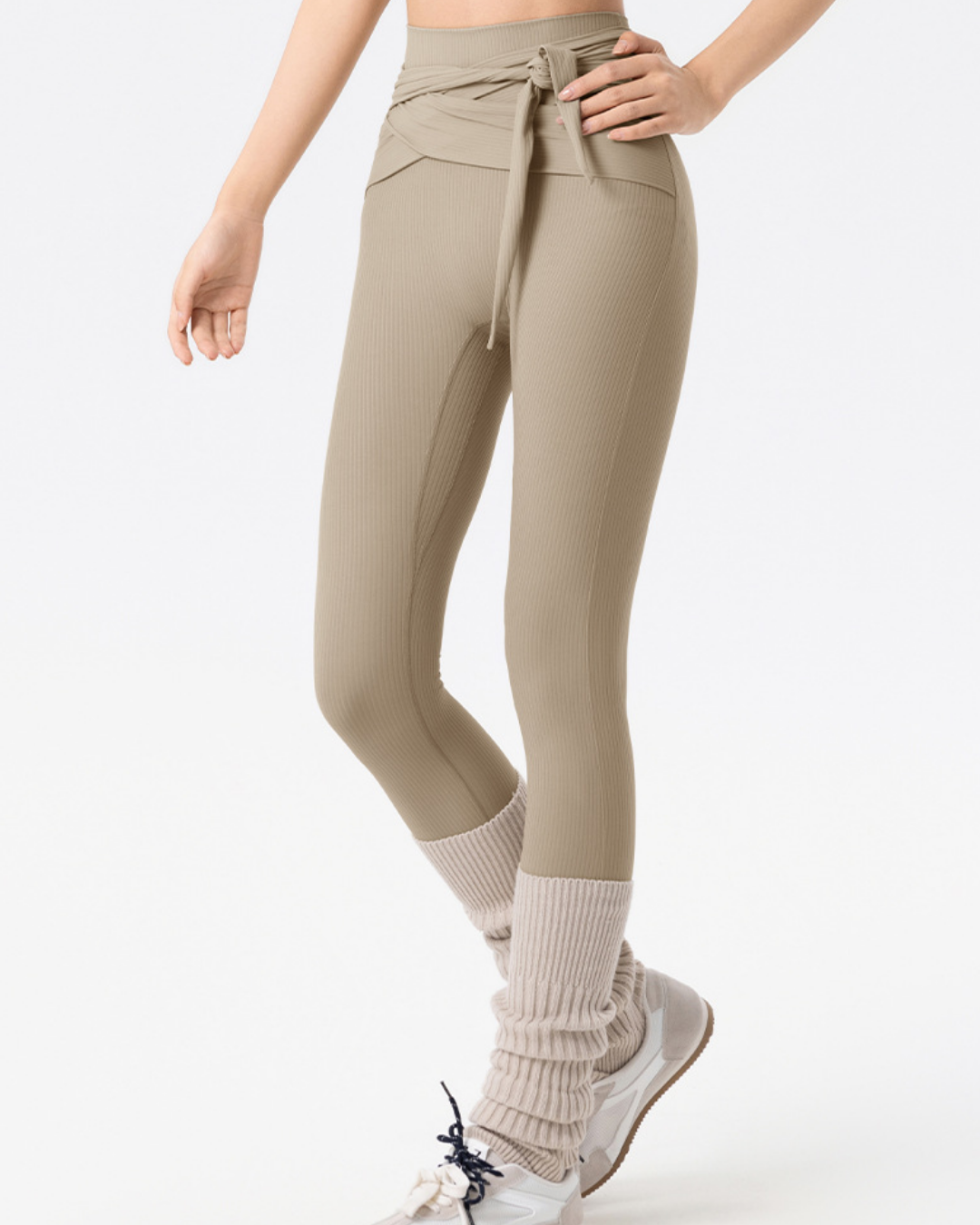 クロスリブハイウエストレギンス 3882