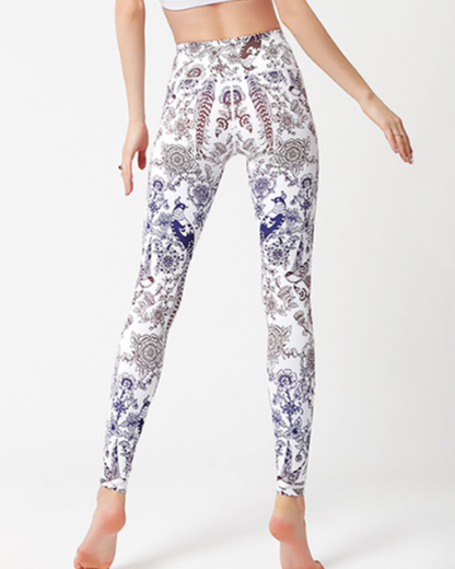 シルバーモノトーンヨガレギンス 2112