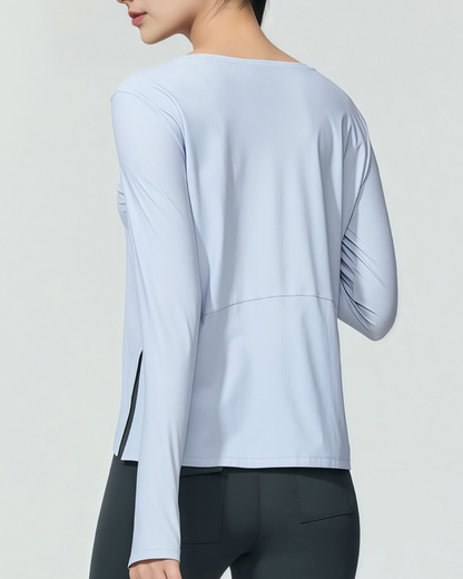 ヴェールサイドスリットボートネックカットソー 3943