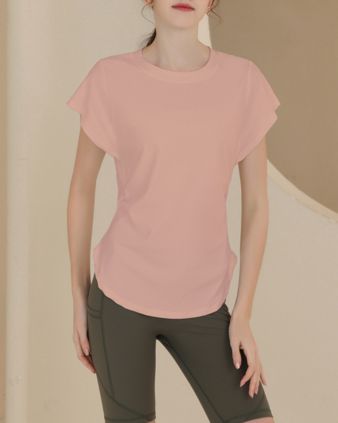 Waist squeeze French sleeve T 2517