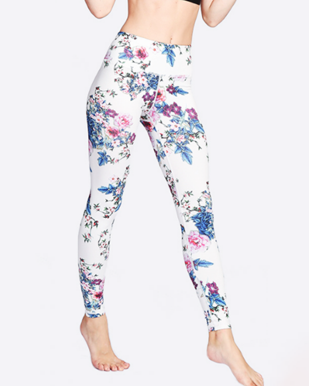 ローズホワイトヨガレギンス 2111