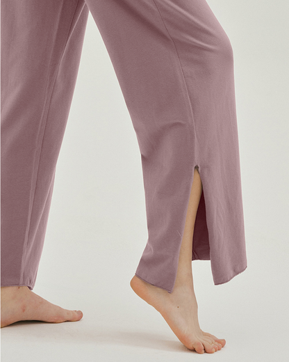 美くびれフィットスリットヘムヨガパンツ 2143