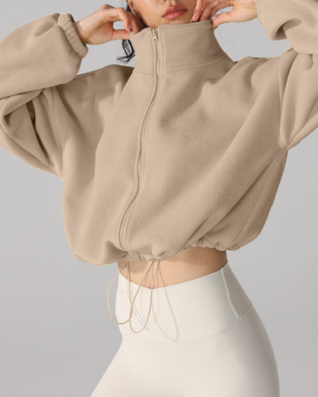 スタンドカラードロストウォームジップジャケット 3919