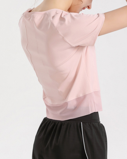 Cropped tulle T-shirt 2733