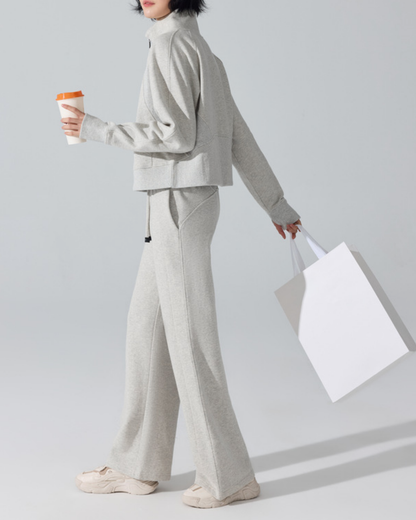 スタンドカラーハーフジッププルオーバー 3953