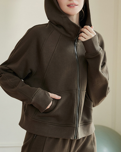 サムホールラグランスリーブスウェットパーカー 3941