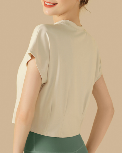 ウエストタッククロップドカットソー 3011