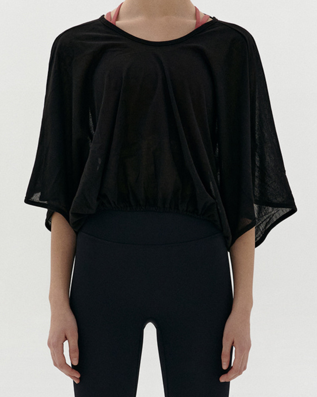 ハーフシアールーズスリーブヨガブラウス 2551