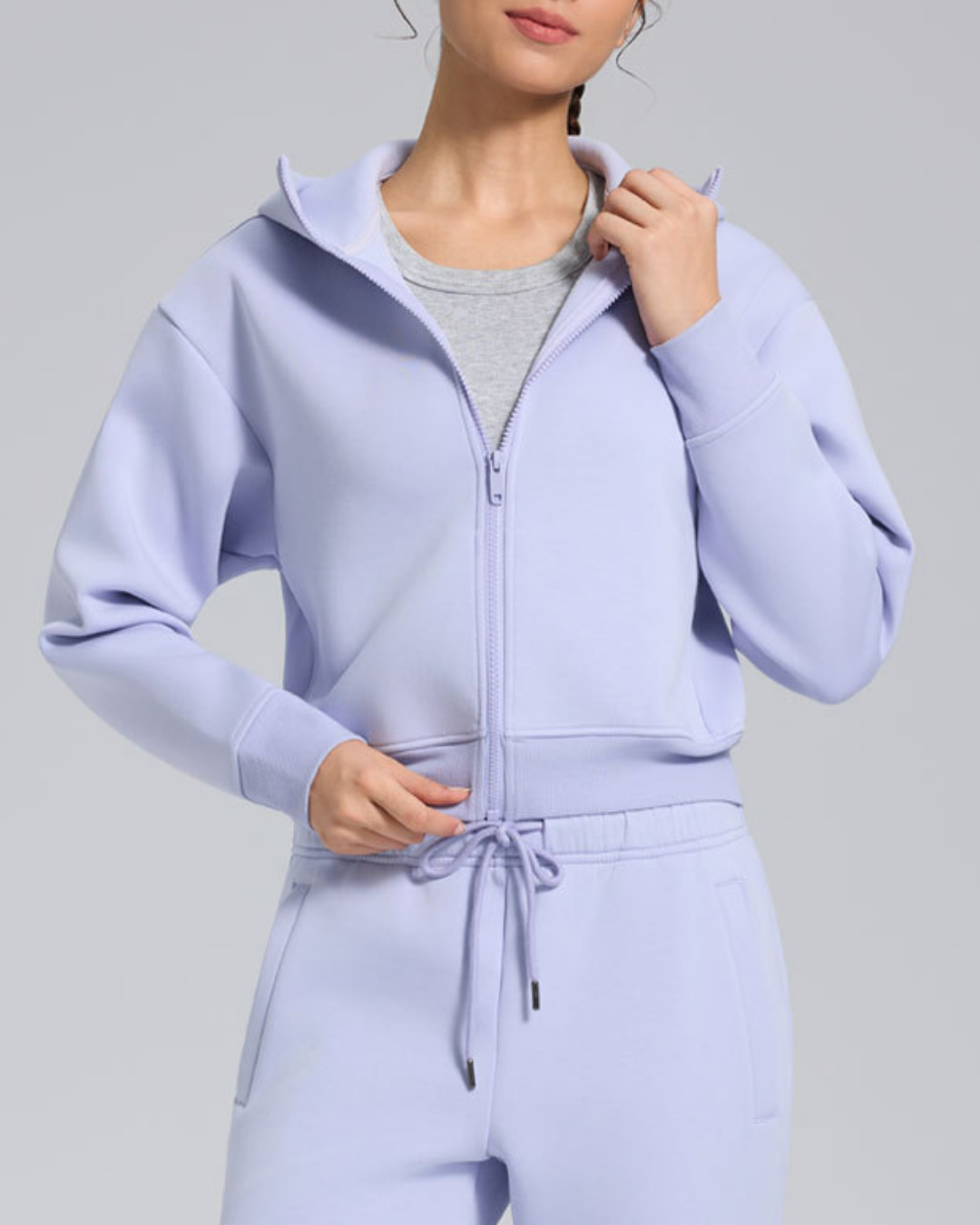 スフレタッチジップアップフリースジャケット 3931