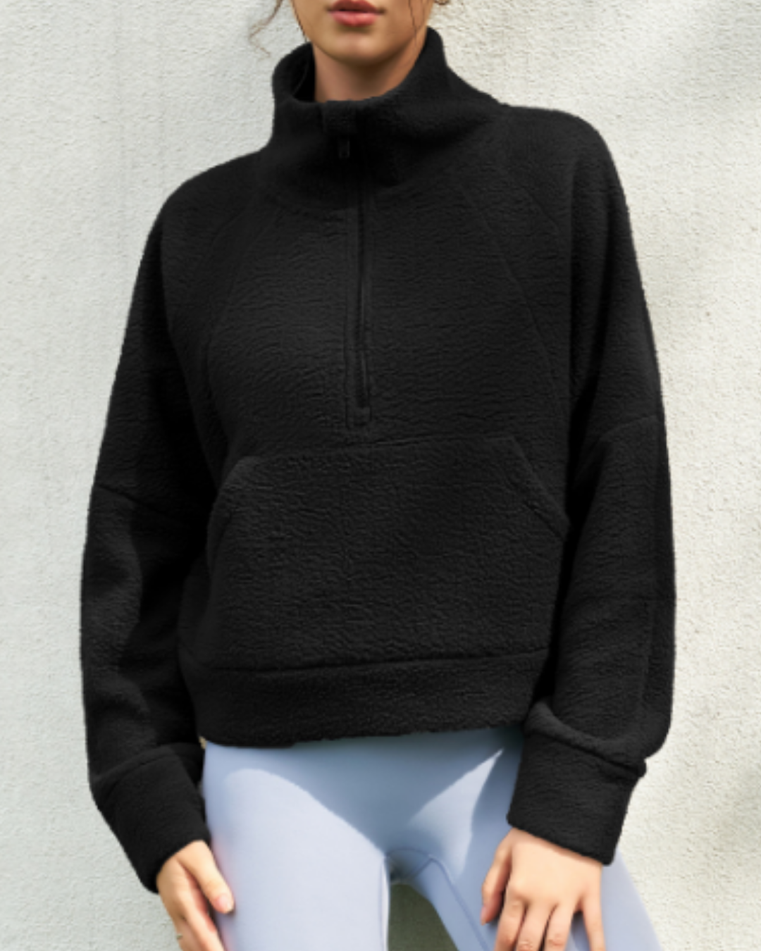 ハーフジップハイネックボアプルオーバー 3937