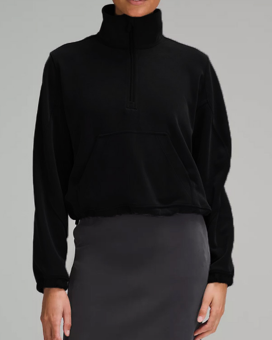 ソフトタッチハーフジップハイネックプルオーバー 3938