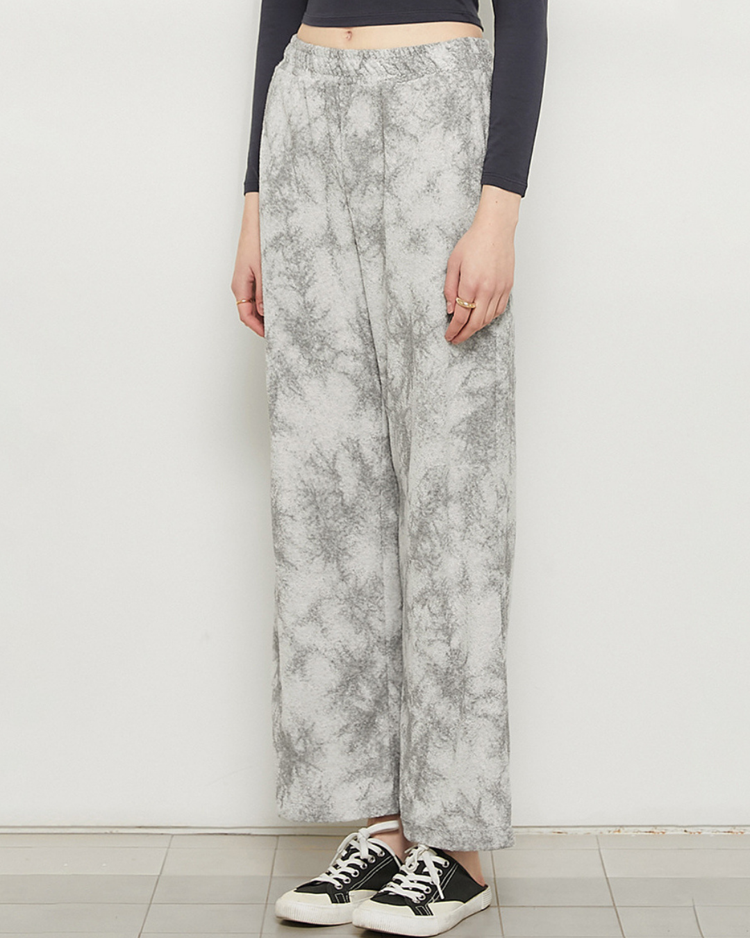 アースカラータイダイワイドパンツ 3191