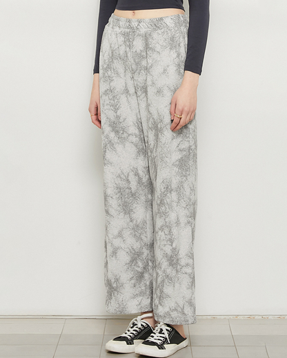 アースカラータイダイワイドパンツ 3191