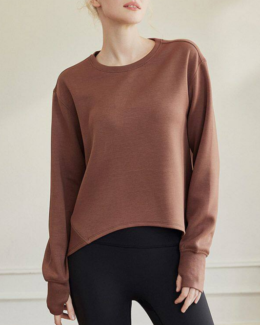 Aラインシルエットベーシックスウェットシャツ 2854
