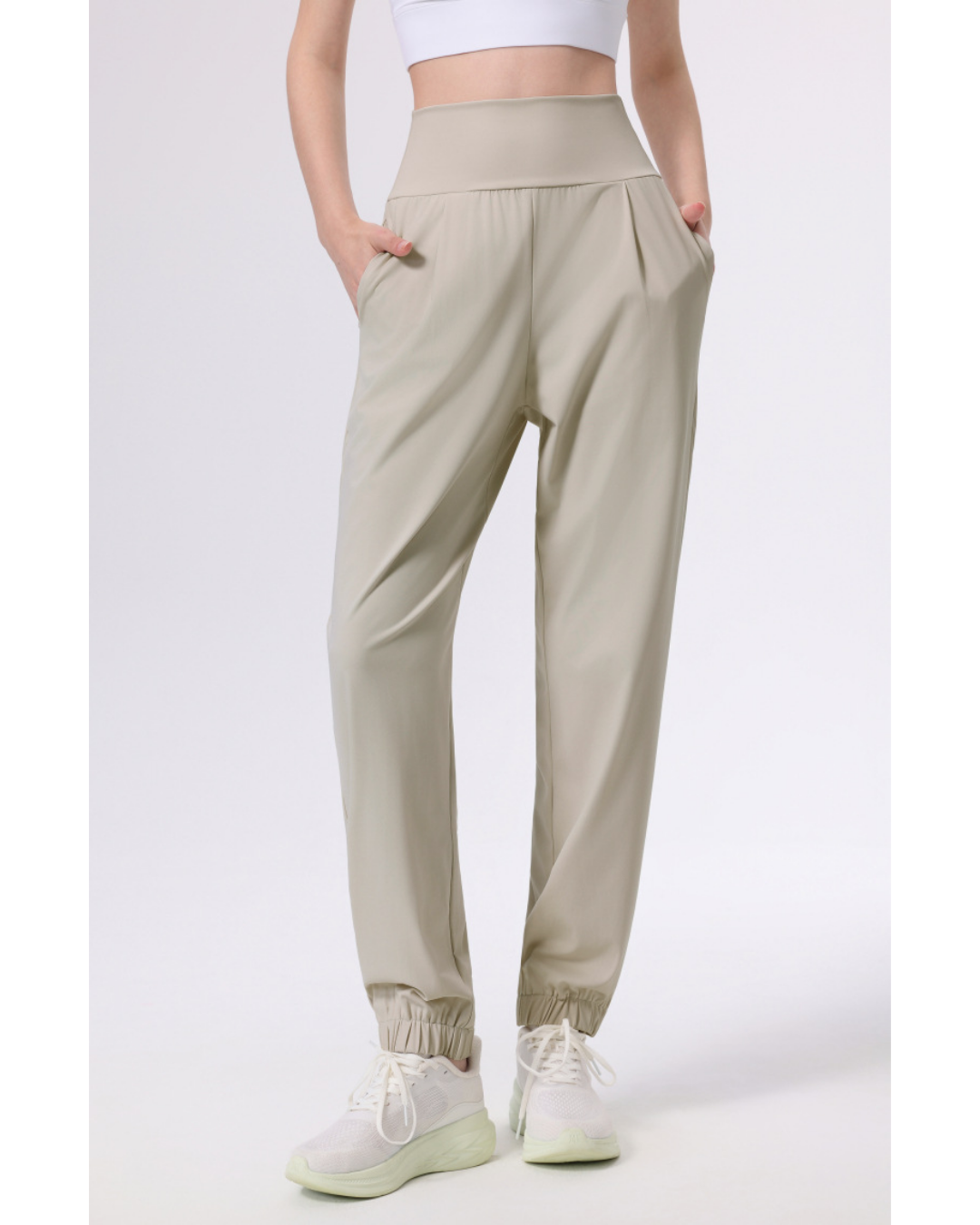 ニュアンスカラーギャザーアンクルヨガパンツ 3944