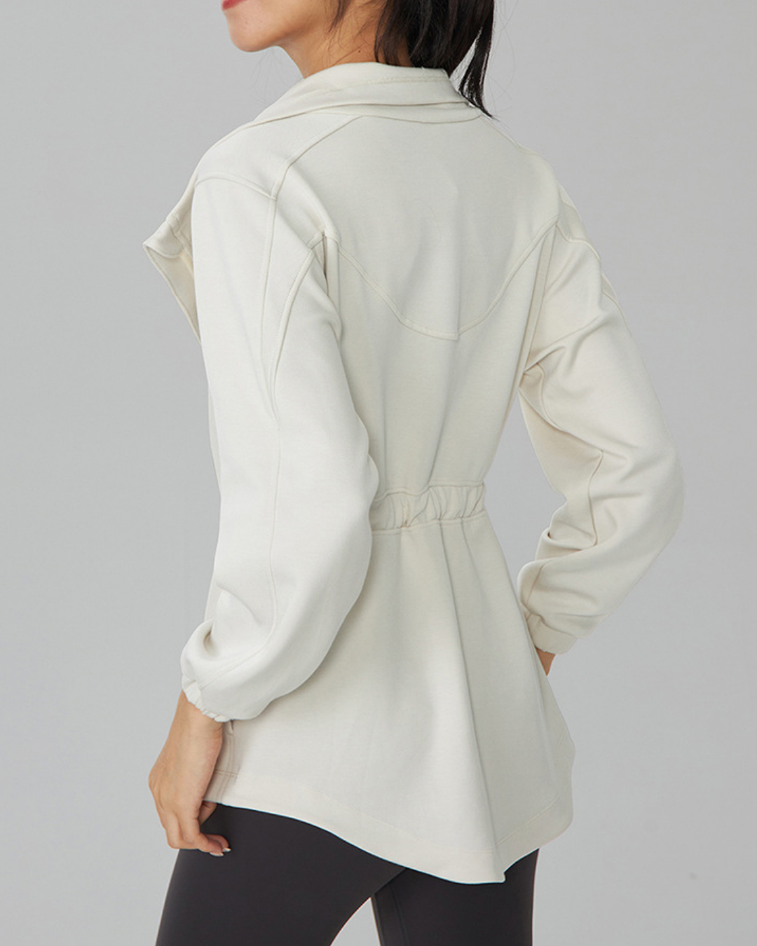 ウエストドロストハイネックジャケット 3929