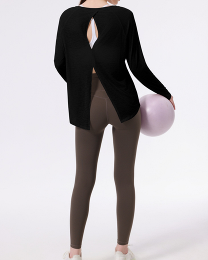 バックシャンエアリーシアーカットソー 3954