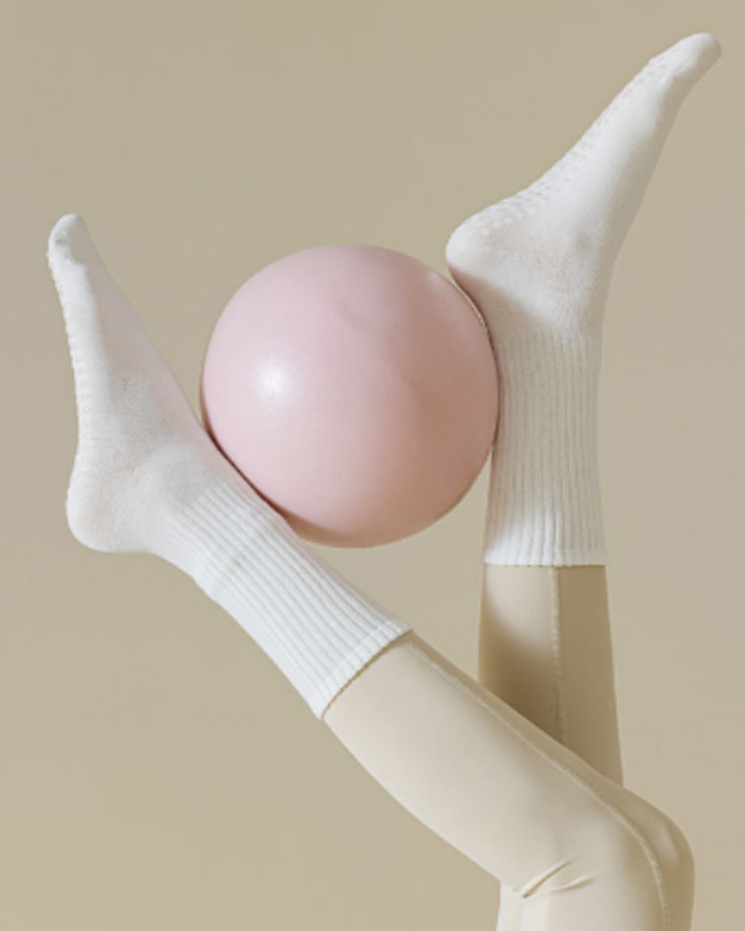 パステルカラーリブ編みヨガソックス 3499